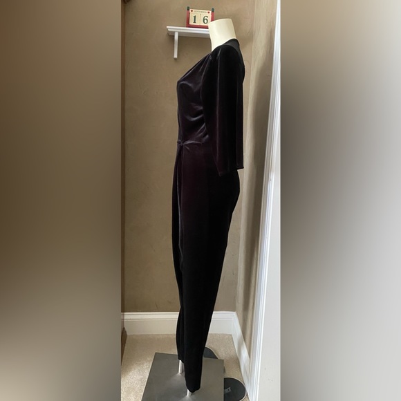 Monki Velvet Black Wrap Front Gothic Jumpsuit women’s size XS - Picture 15 of 16